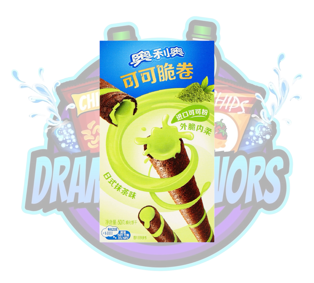 DramaticFlavors - Oreo Matcha Wafer Rolls