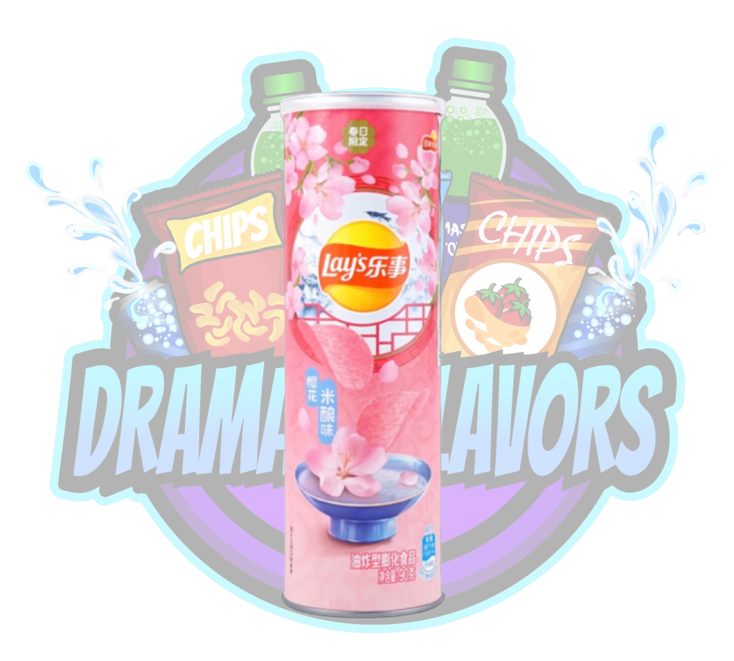 DramaticFlavors - Lays Cherry Blossom Rice Wine Chips